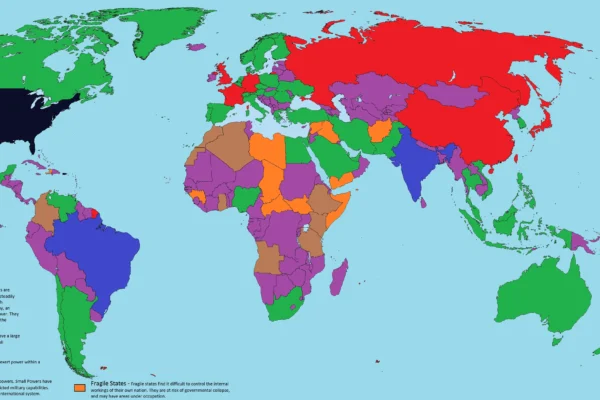 What Are Global Superpowers? World’s Most Powerful Countries 2025 global map image